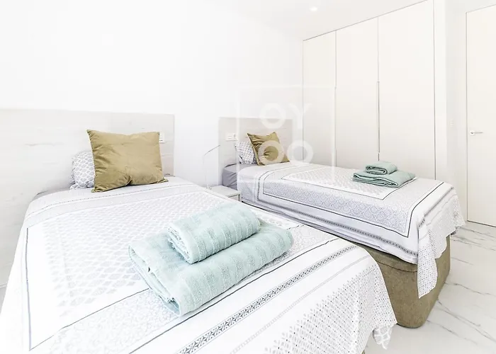 Coral, Chic Coastal Design, Saltwater Pool - By Oyoostays Torrevieja